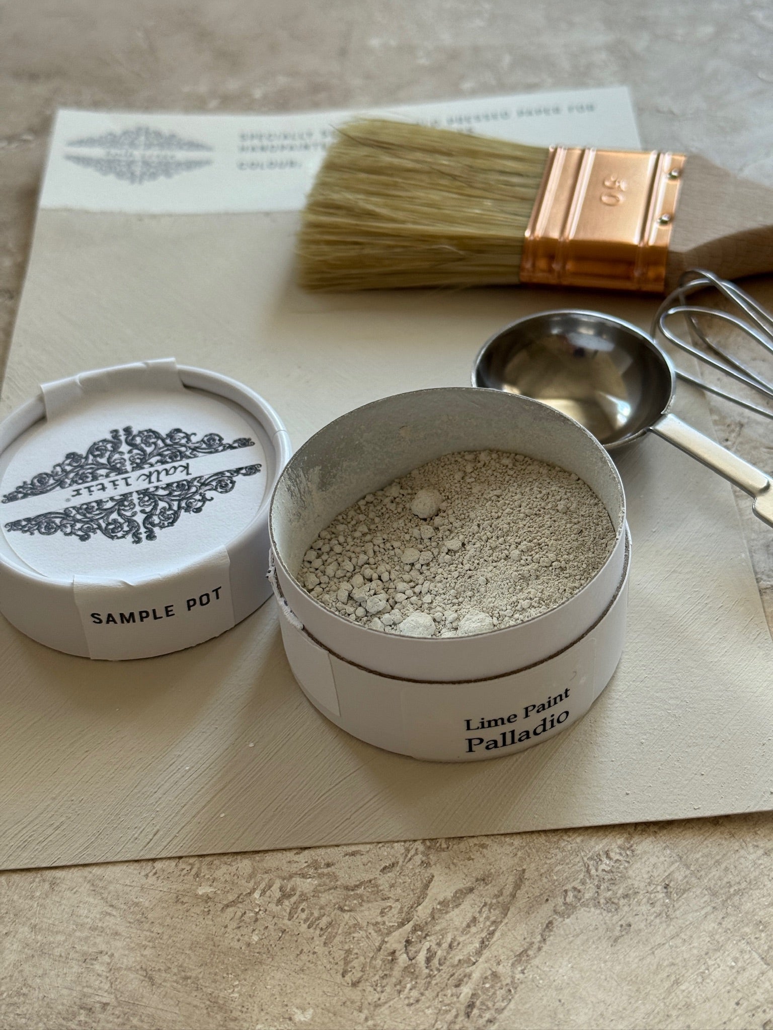 Lime Wash Sample Pots