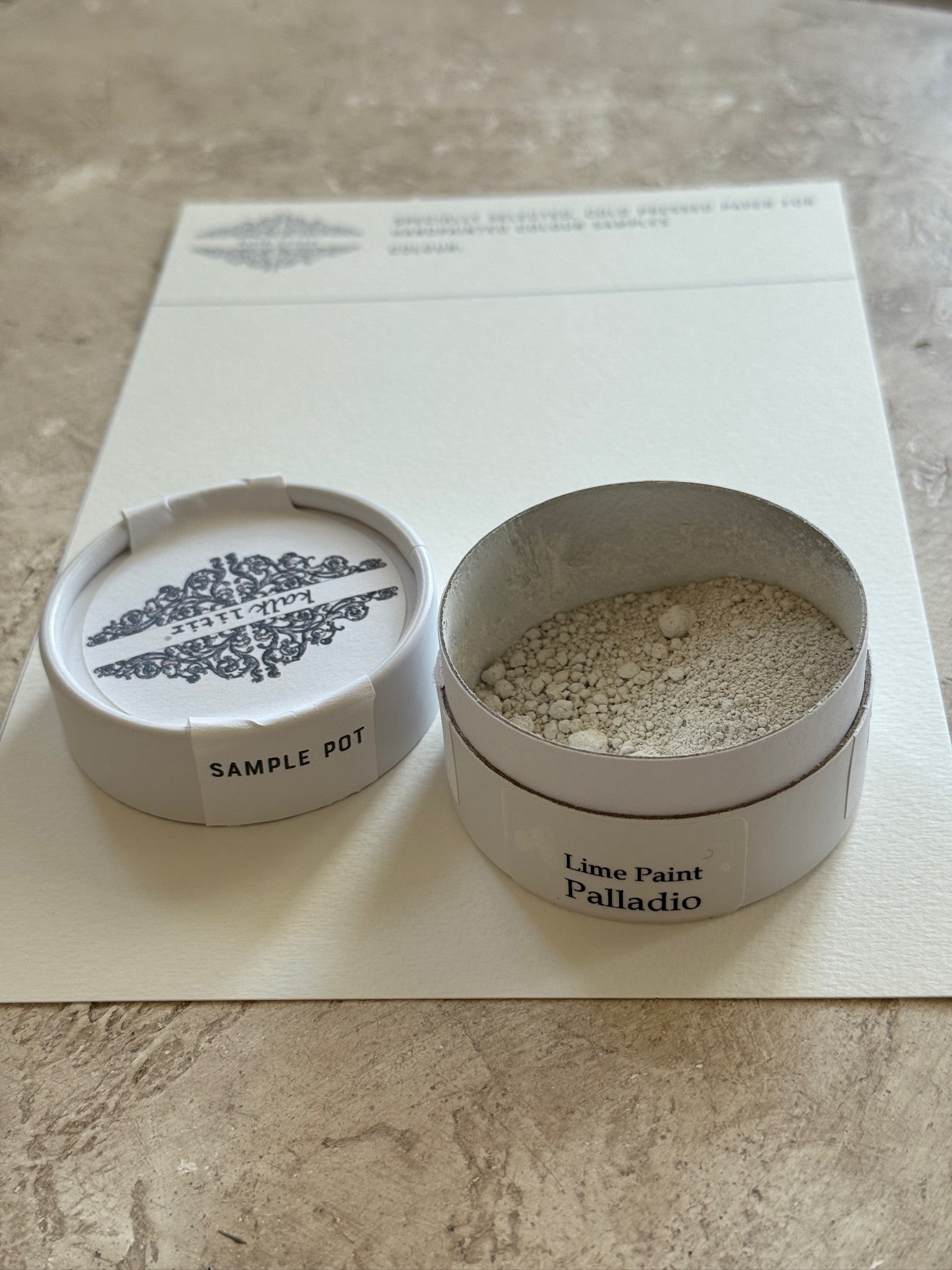 Curator Sample Pots Lime Wash Sample Pots – Kalklitir USA